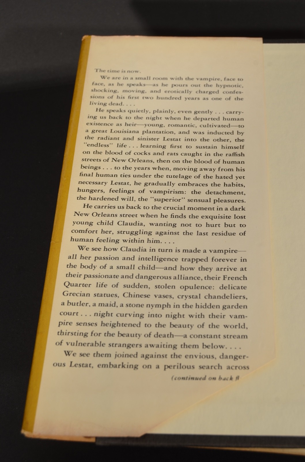 Interview with a Vampire Anne Rice 1976 Alfred A. Knopf First Edition