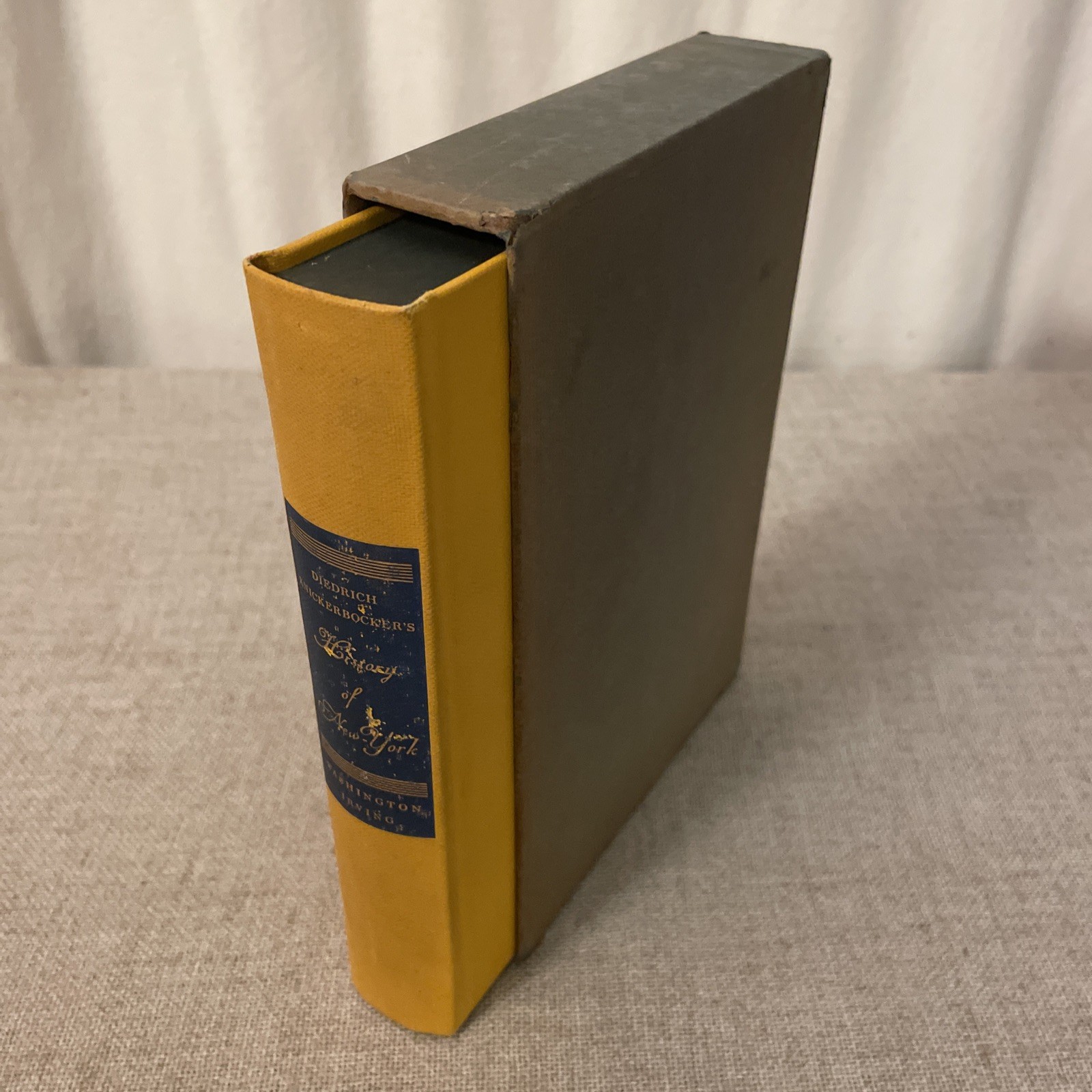 History of New York Washington Irving Knickerbocker Slip Case Heritage Press