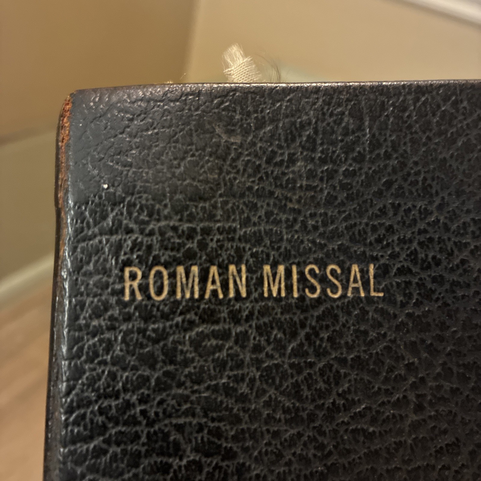 1937 The New Roman Missal Father Lasance Leather Latin English w Prayer Cards