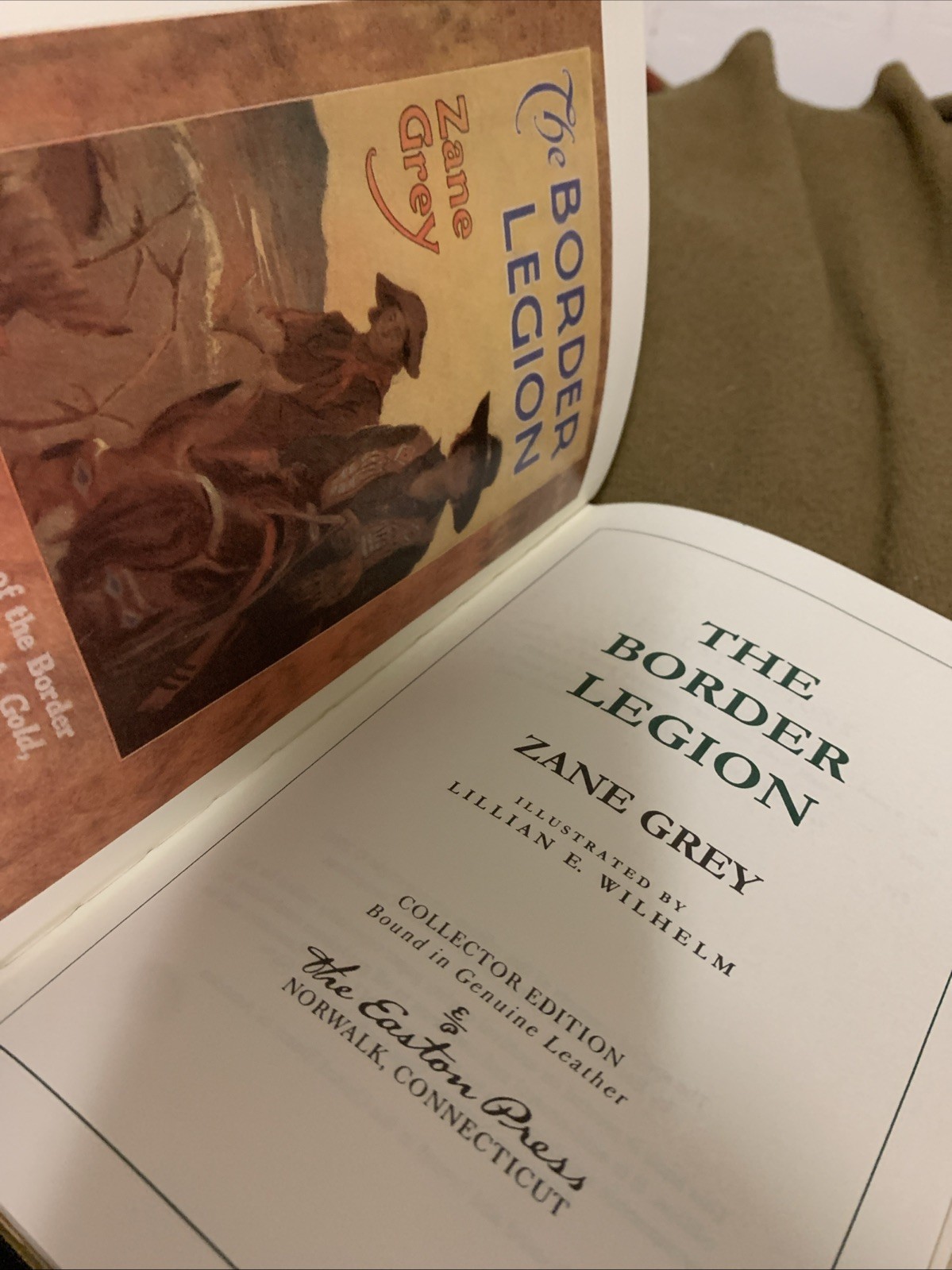 The Border Legion Zane Grey Luxury Collectors Edition Fine Leather Easton Press