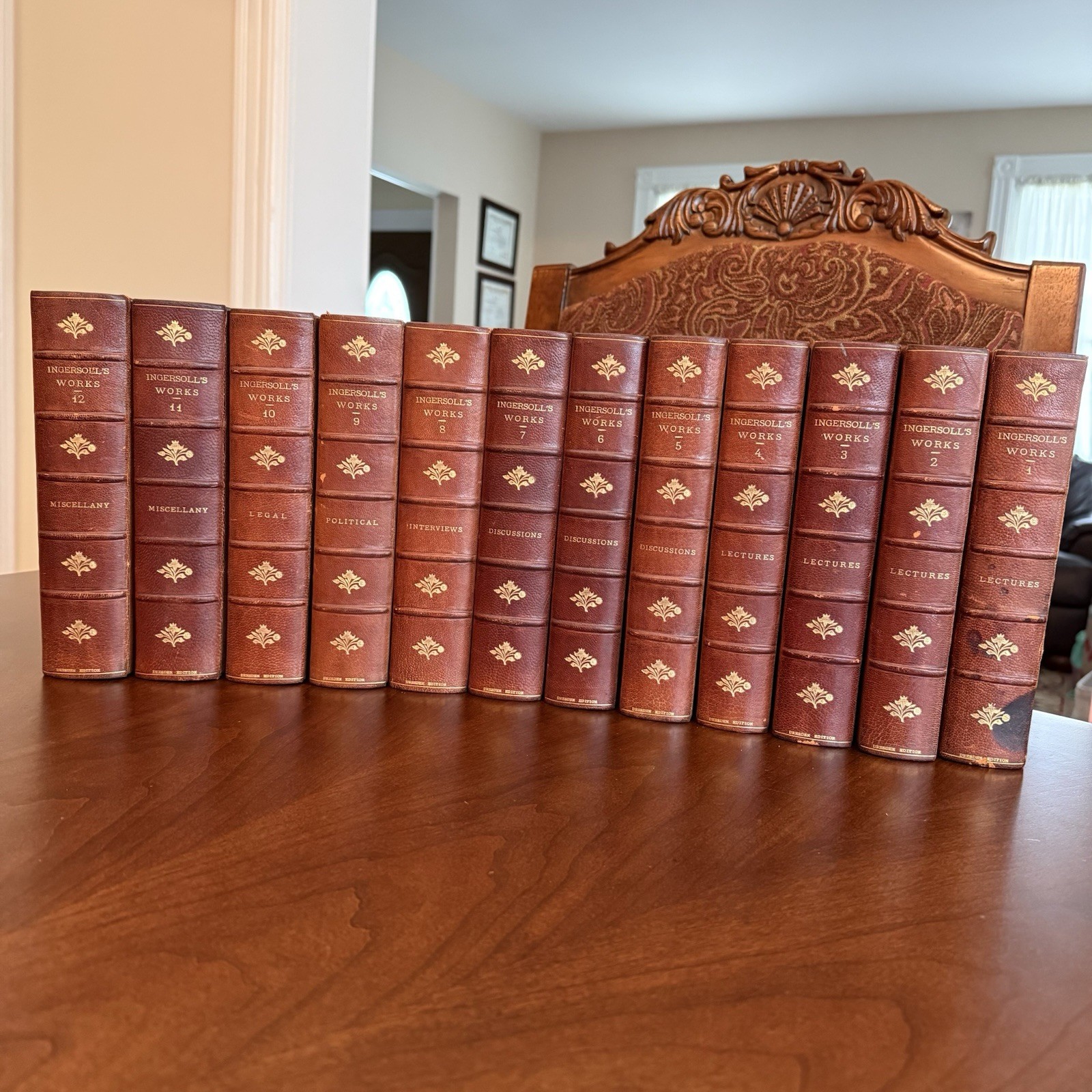 The Works of Robert G. Ingersoll – Antique 1906 Dresden Edition -12 Volume Set