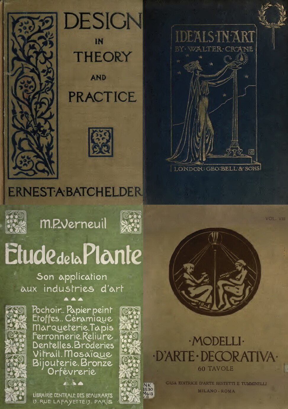 28 Old Books on Art Nouveau Applied Decorative Arts & Graphic Design on DVD