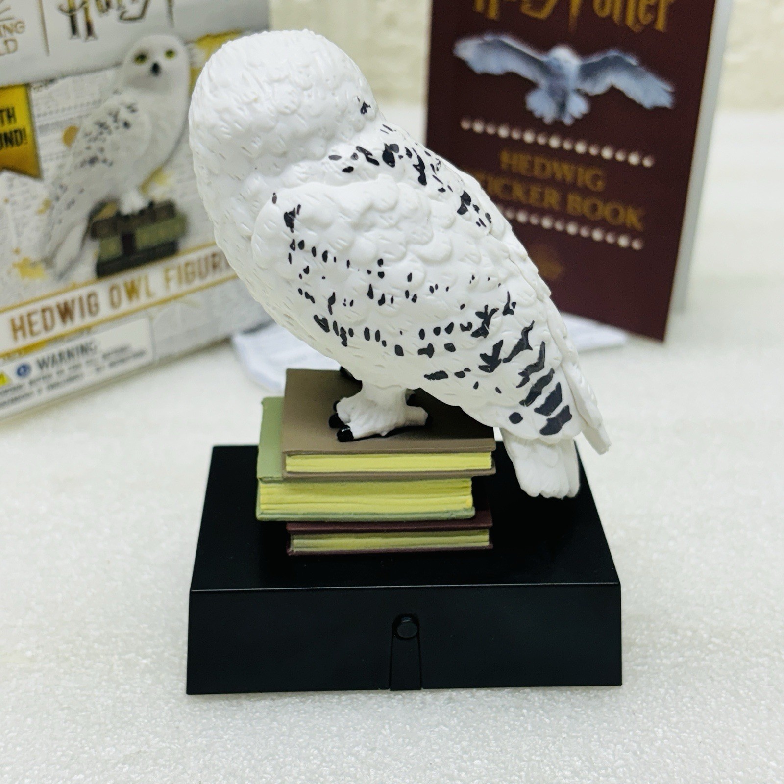 Harry Potter Hedwig Owl Figurine With Sound! & Sticker Book RP Minis • EX‼