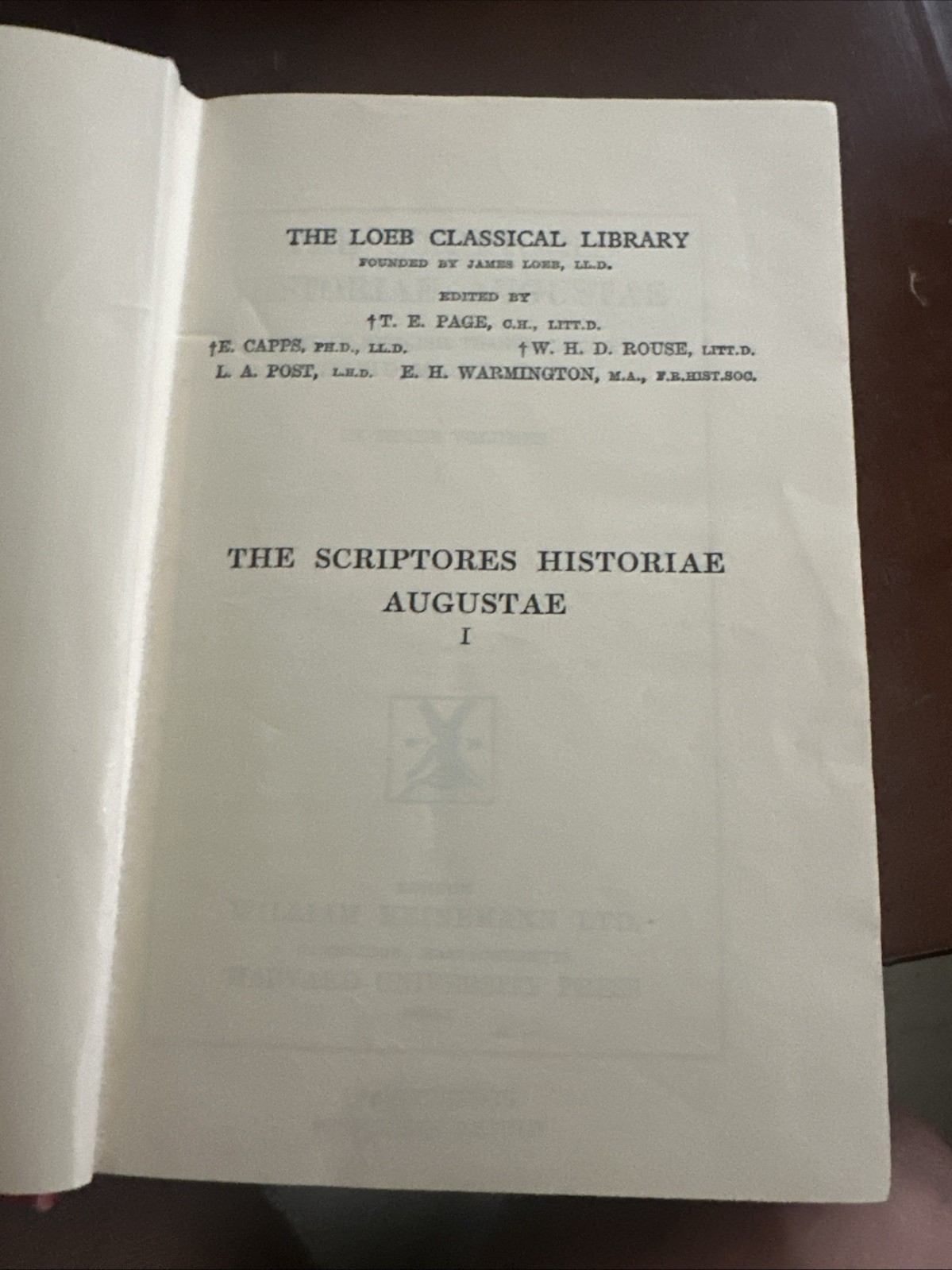 Scriptores Historiae Augustae David Magie Trans. 3 Vol Loeb HC Latin/Eng 1960 UK