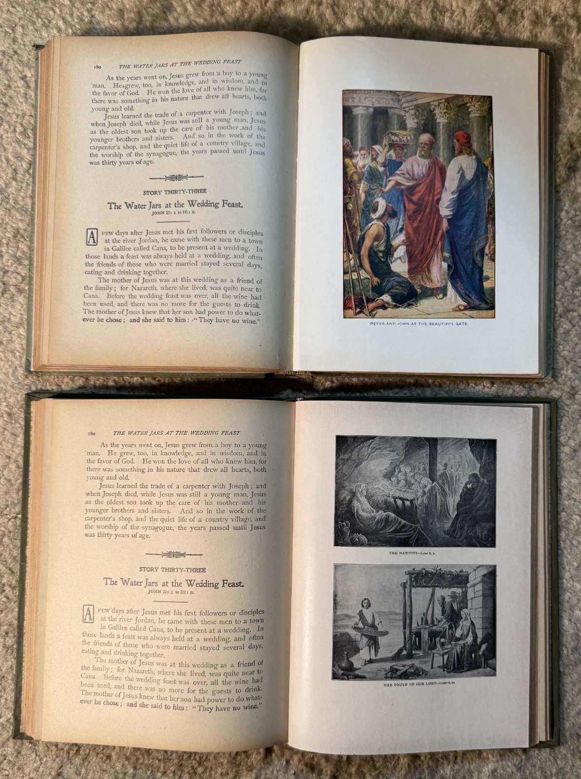 Hurlbut’s Stories of Bible History & Beautiful Story of the Bible – Dated 1905