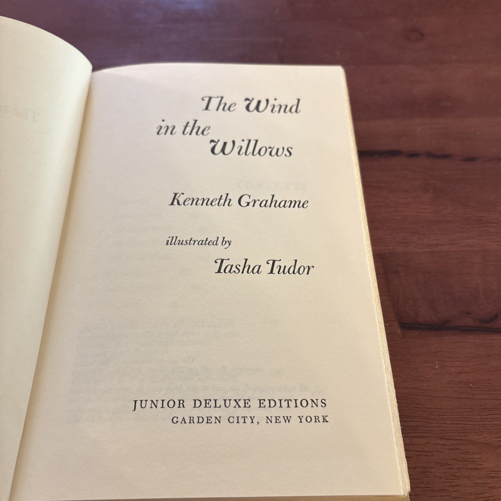 THE WIND IN THE WILLOWS by Kenneth Grahame 1966 Junior Deluxe Edition HC