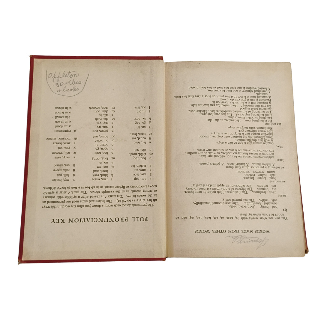 Rare Error – Mis-bound | 1942 Thorndike Century Junior Dictionary | Upside Down