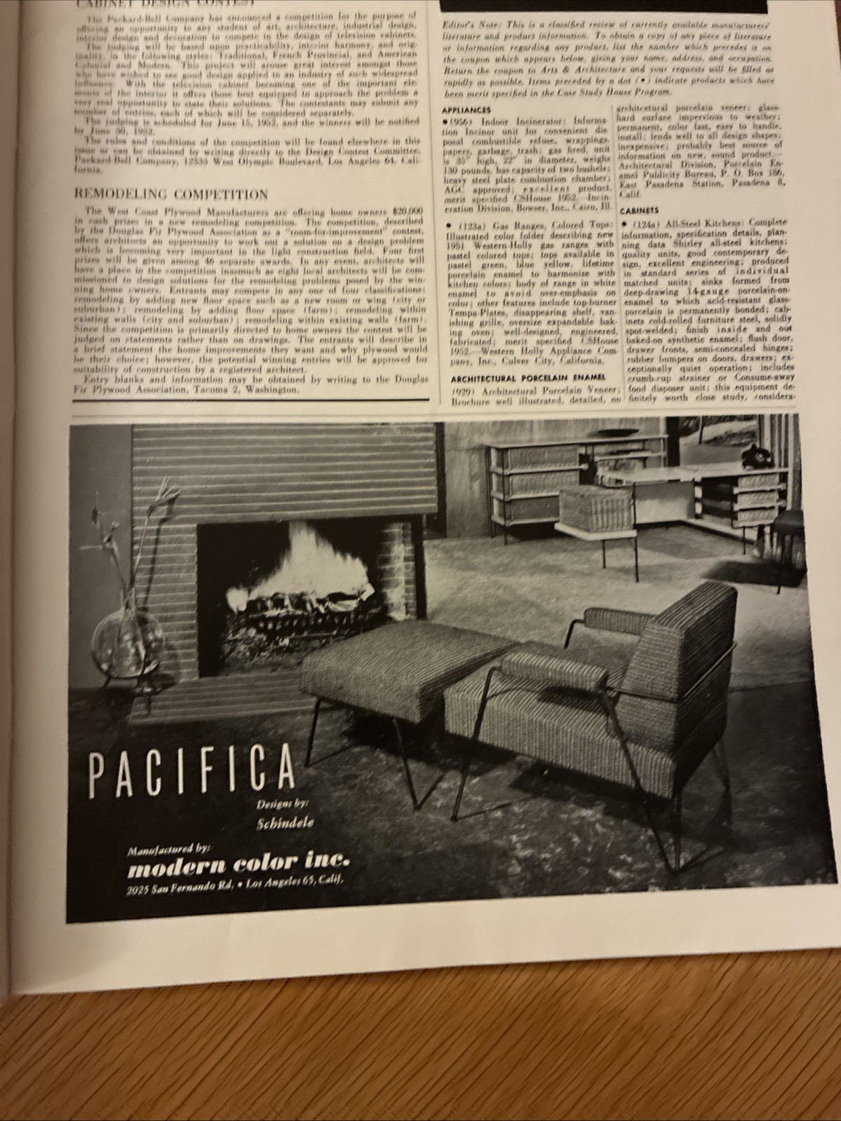 1952 Greta Grossman ARTS + ARCHITECTURE Good DESIGN Harry LAWENDA Henry MITTWER