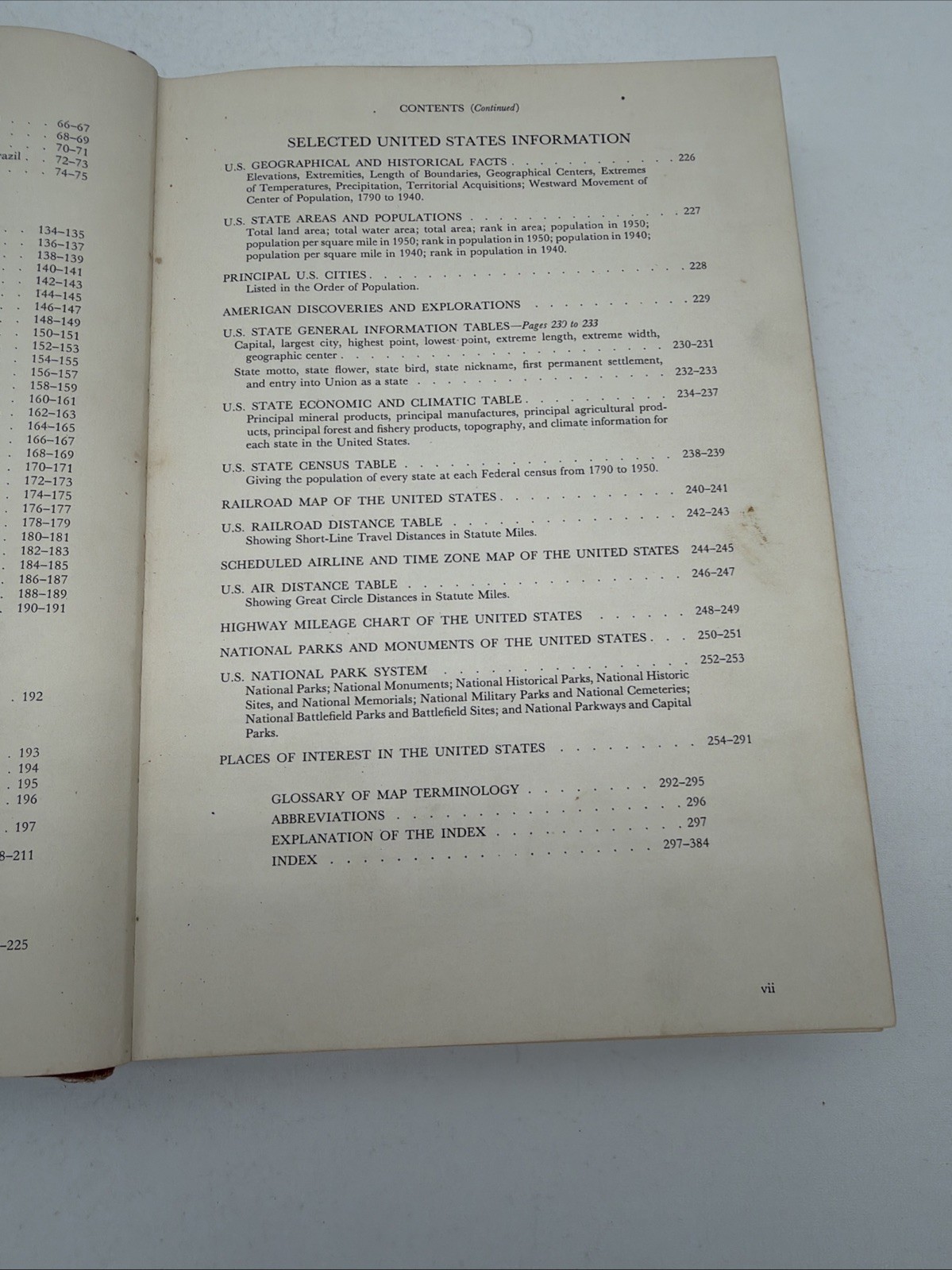 Vintage Rand McNally & Company Standard Atlas of the World – 1953