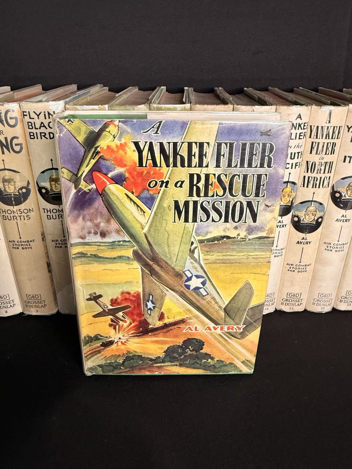 Air Combat Stories For Boys Complete Set of 16 w/Dust Jackets