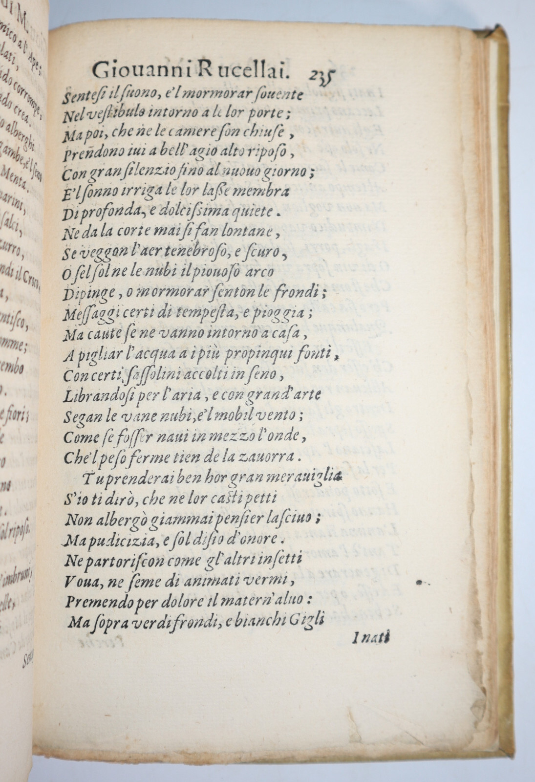 1590 La Coltivazione del Sig Luigi Alamanni Le Api Rucellai Epigrammi Fiorentino