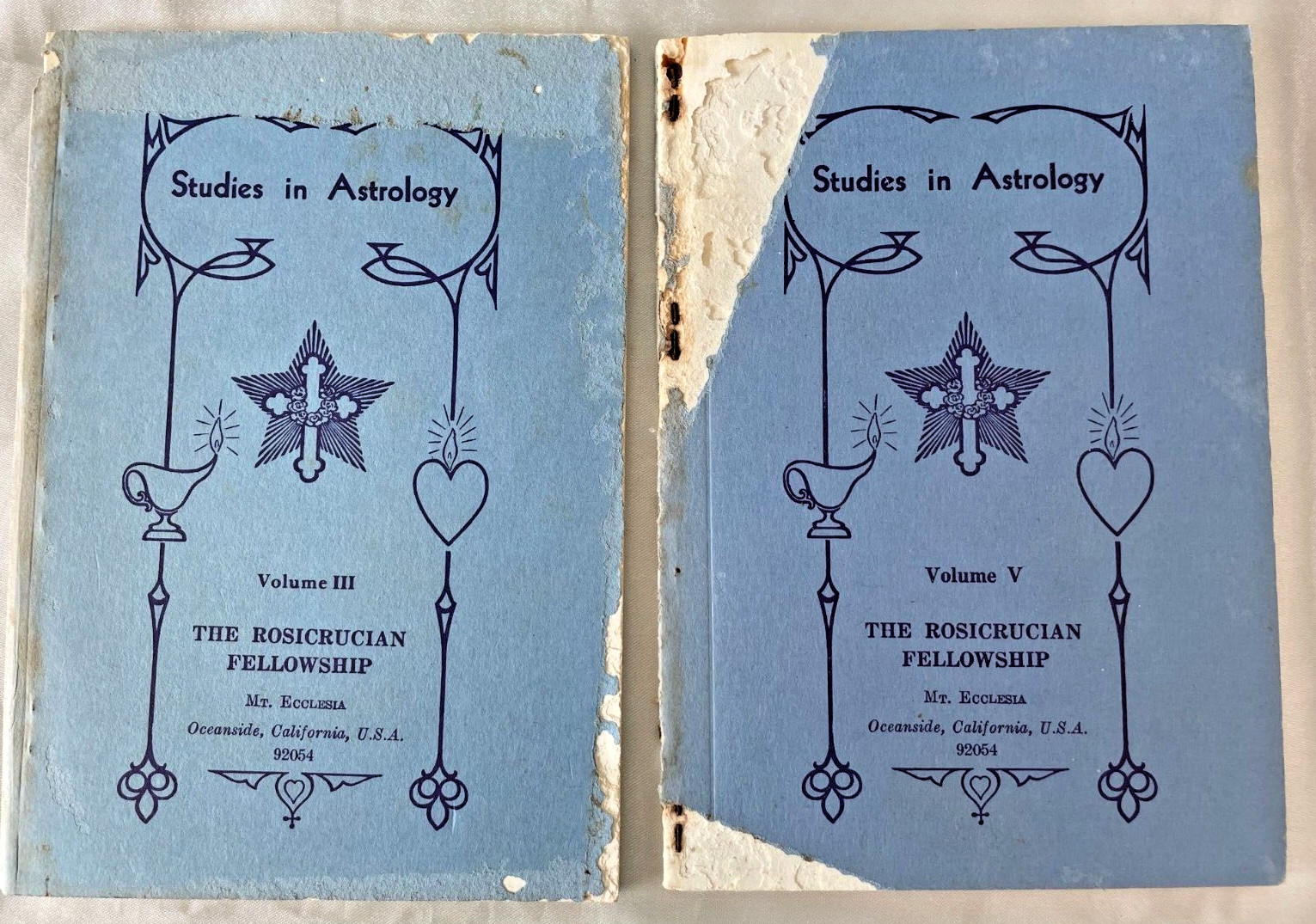 2 Vintage PB Book 1963-64 STUDIES IN ASTROLOGY Vol III, V Rosicrucian Fellowship