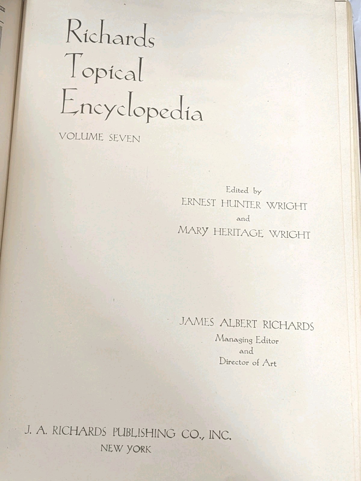 Richards Topical Encyclopedia 1946 Partial Set 14/15 Maroon Gold Vintage AS IS
