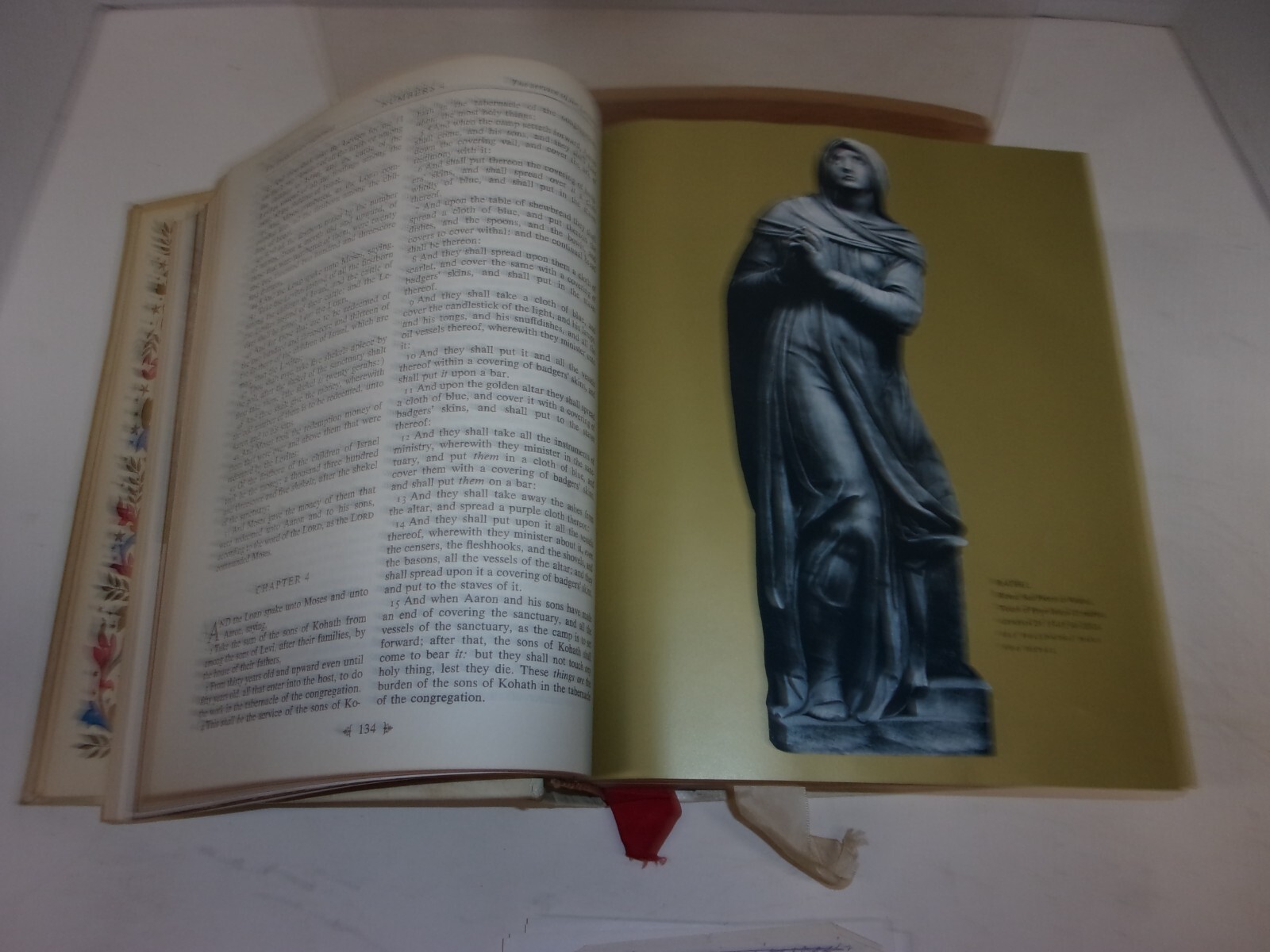 The Holy Bible Michelangelo Edition KJV Abradale Press Publishers 1965 Old & New