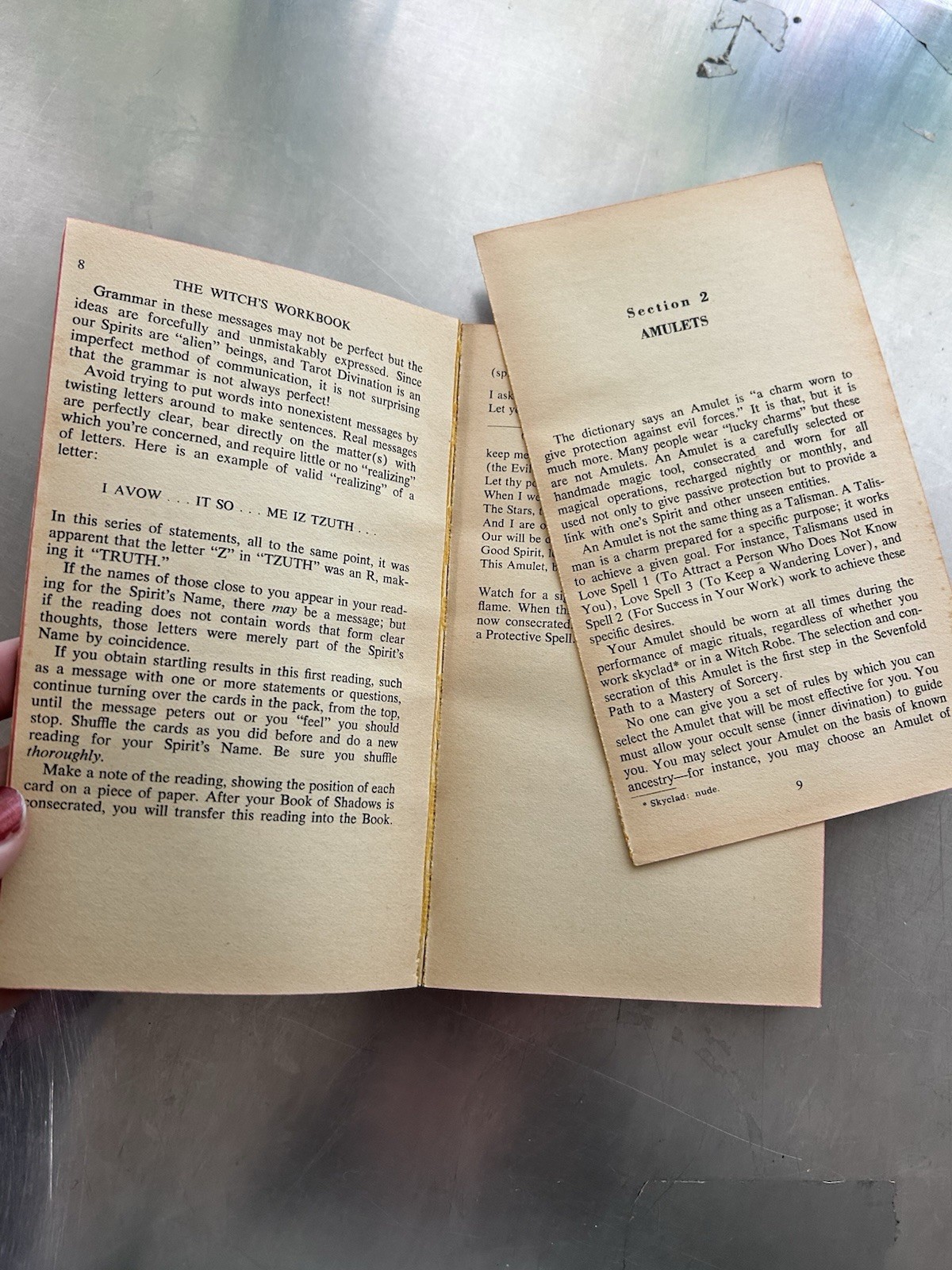 THE WITCH’S WORKBOOK Ann Grammery 1973 Pocket Books Vintage Occult Illustrated