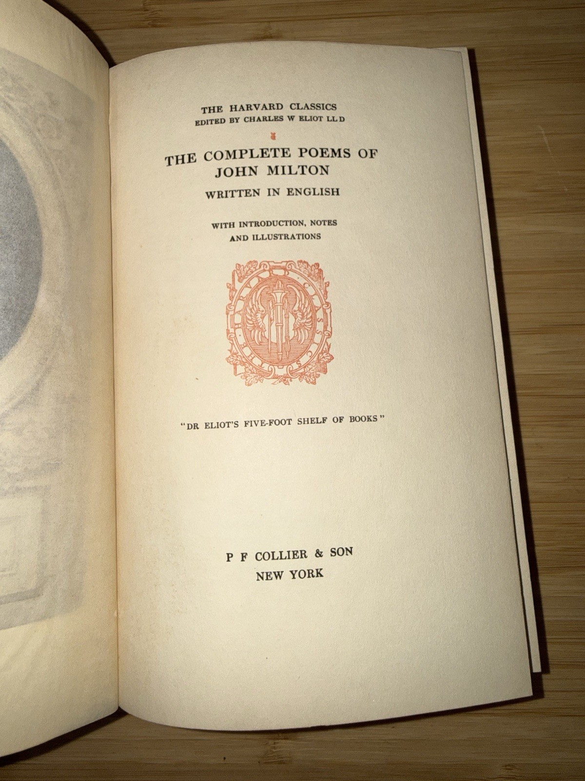 John Milton Complete Poems 1909 P.F. Collier New York Illustrated HC English