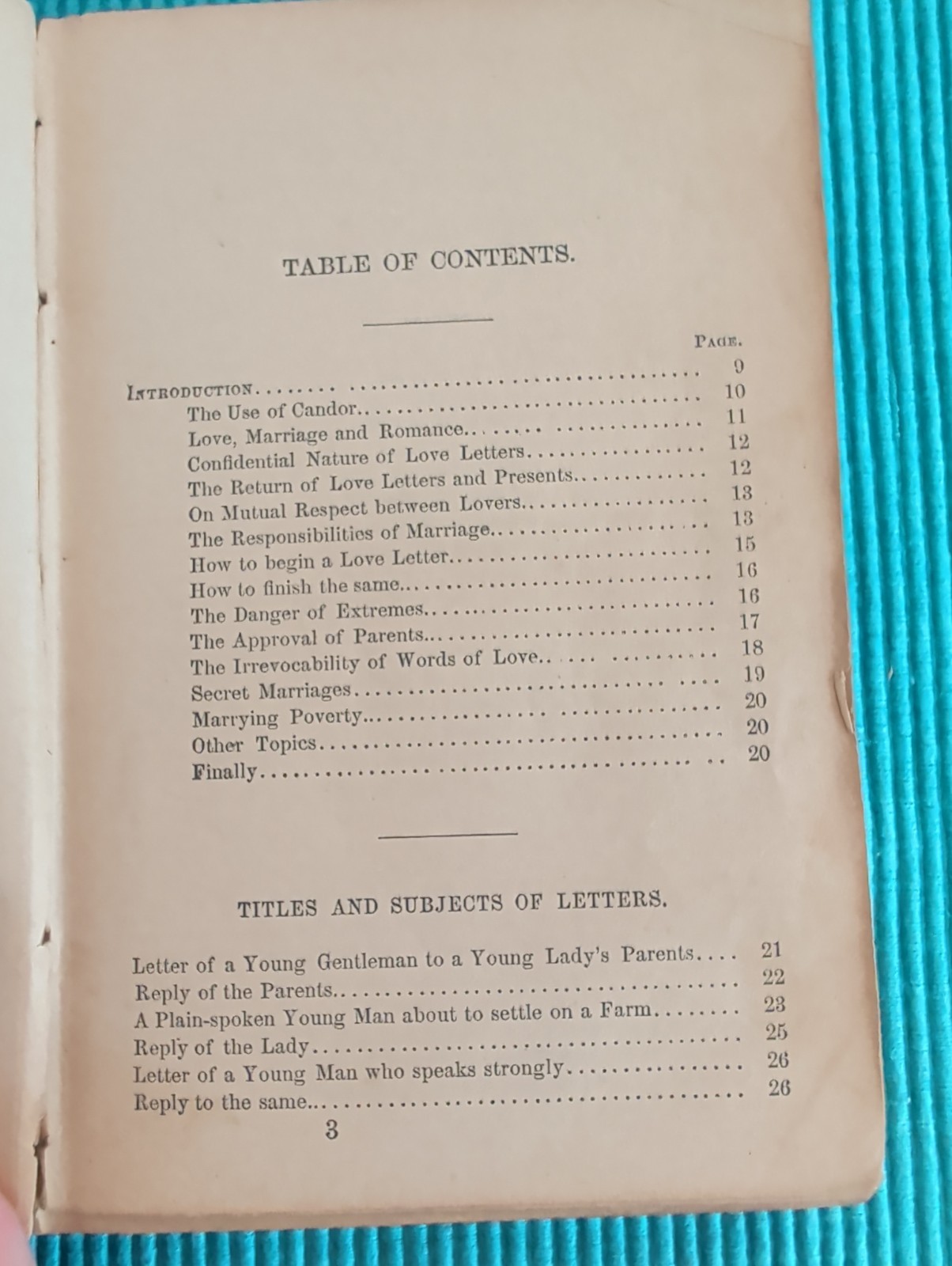 Antique 1867 North’s Book of Love Letters Courtship Marriage Ingoldsby North