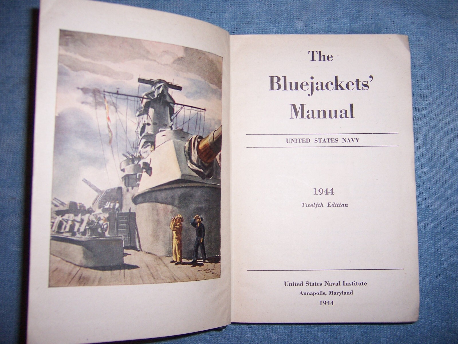 THE BLUEJACKETS’ MANUAL – 1944/SC/WWII 1939-45