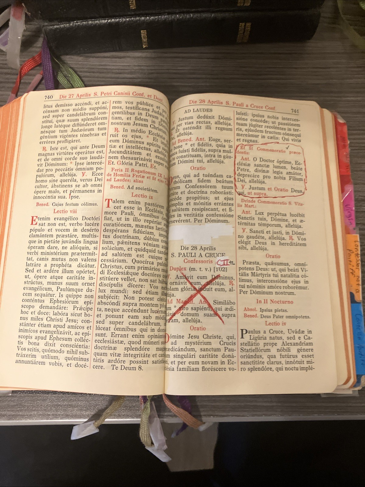 1957 Breviarium Romanum Full Set (PEN WRITINGS + WHITE OUT ) W/ All Supplements