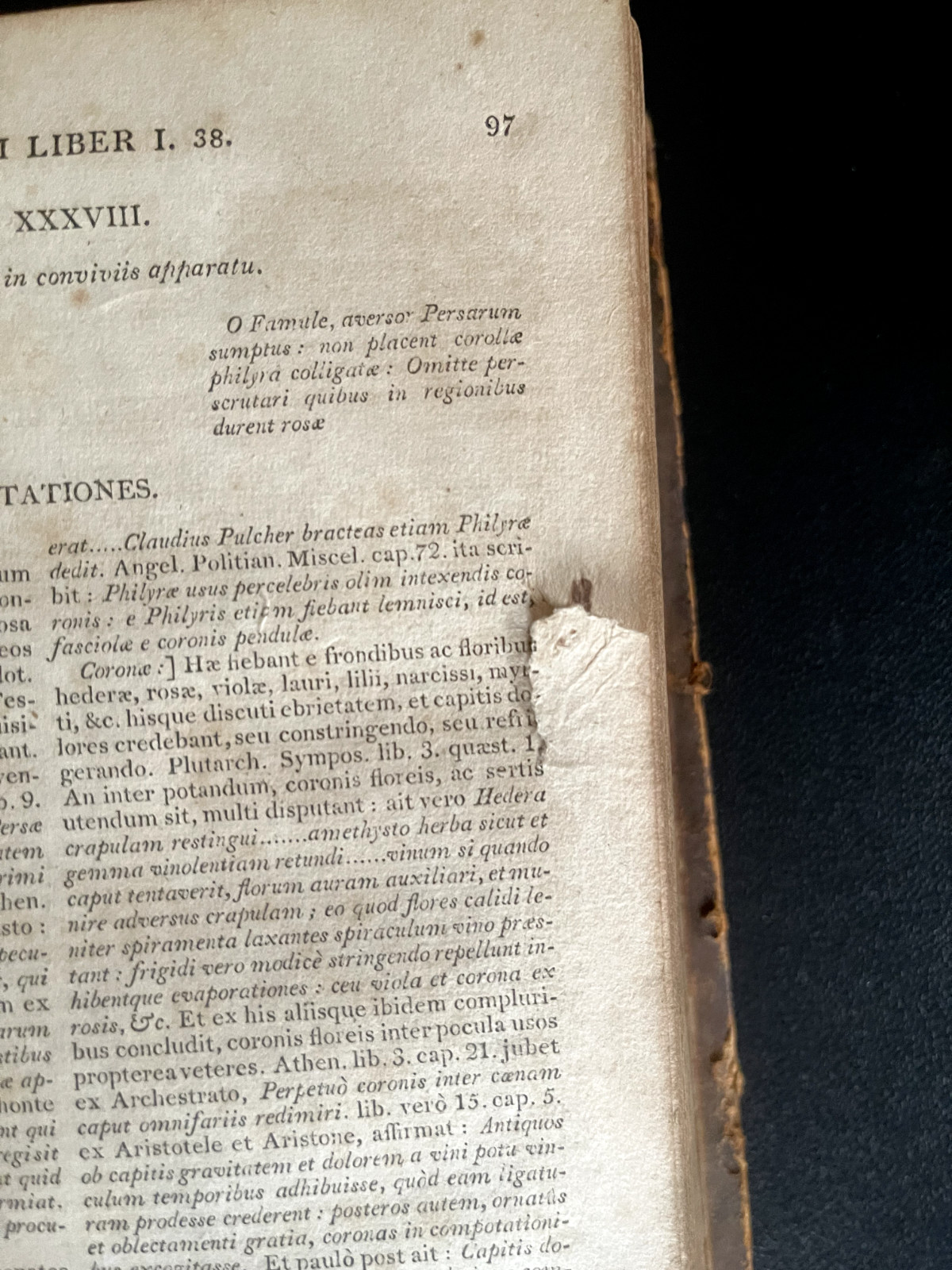 Quinti Horatii Flacci Opera; 1804; Latin; leather bound