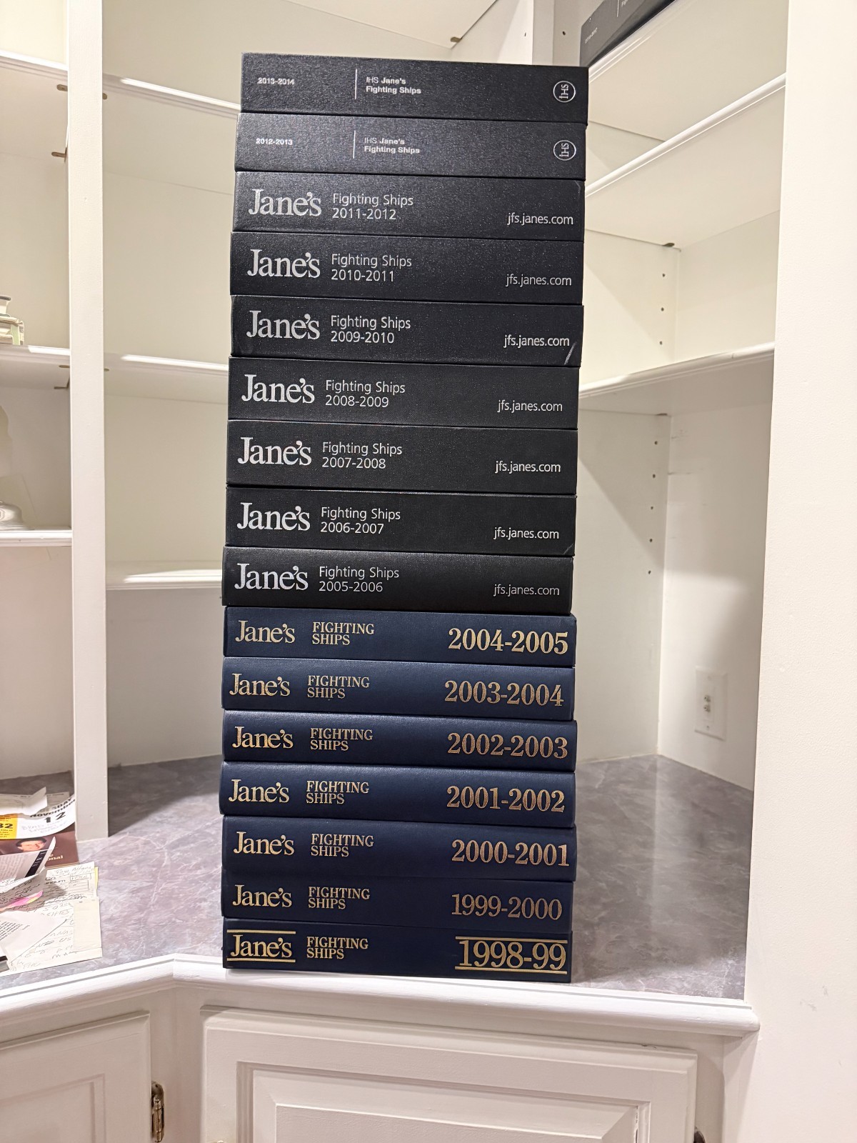 Jane’s Fighting Ships (16 Edition Set) Years 1998 to 2014. $2000 or Best Offer.