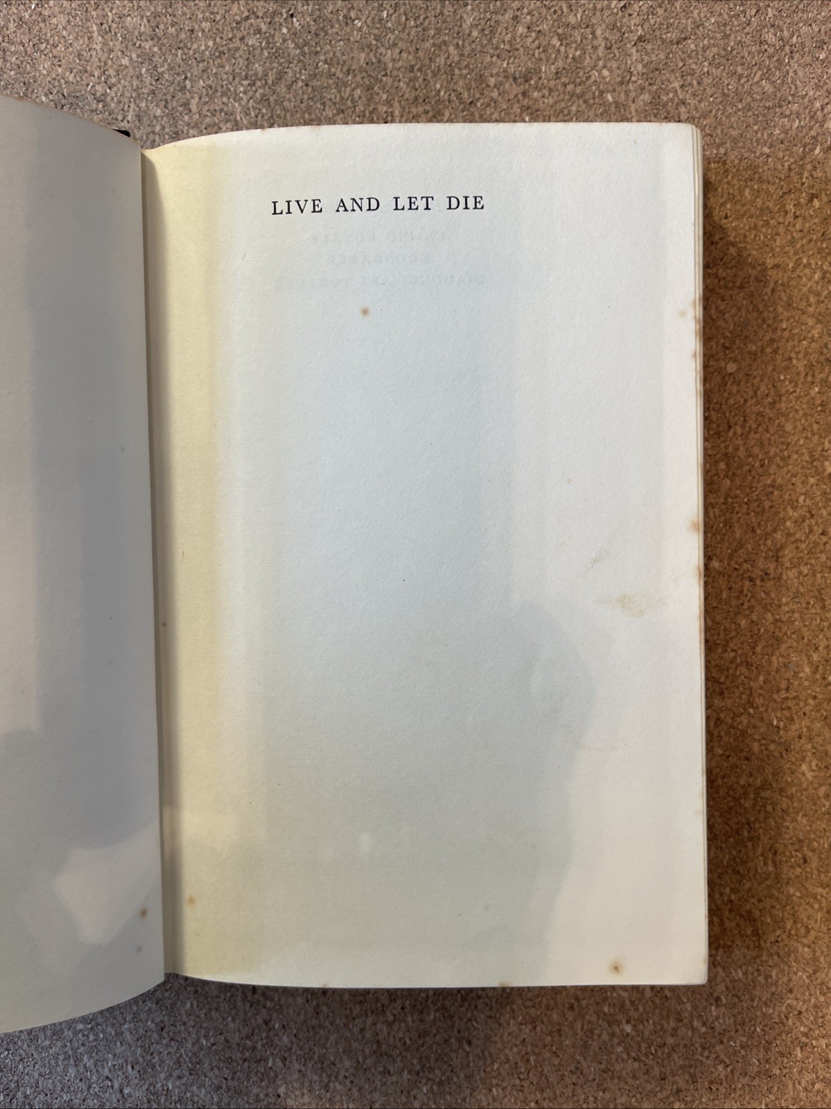 Live And Let Die By Ian Fleming 1956 HB Good, James Bond 007, Reprint Society Ed