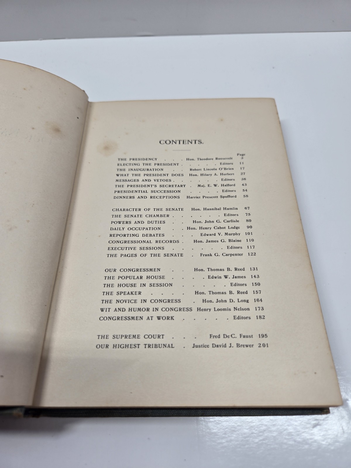 Our National Government Perry Mason The Youths Companion Series 1904 Antique