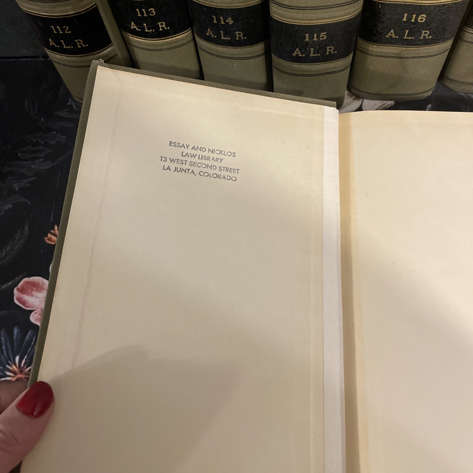 Lot of 9 American Law Reports Annotated 1937 Volumes 111-119 Vintage Ex Lib Law