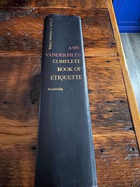Amy Vanderbilt’s Complete Book Of Etiquette 1954 Hardcover Doubleday