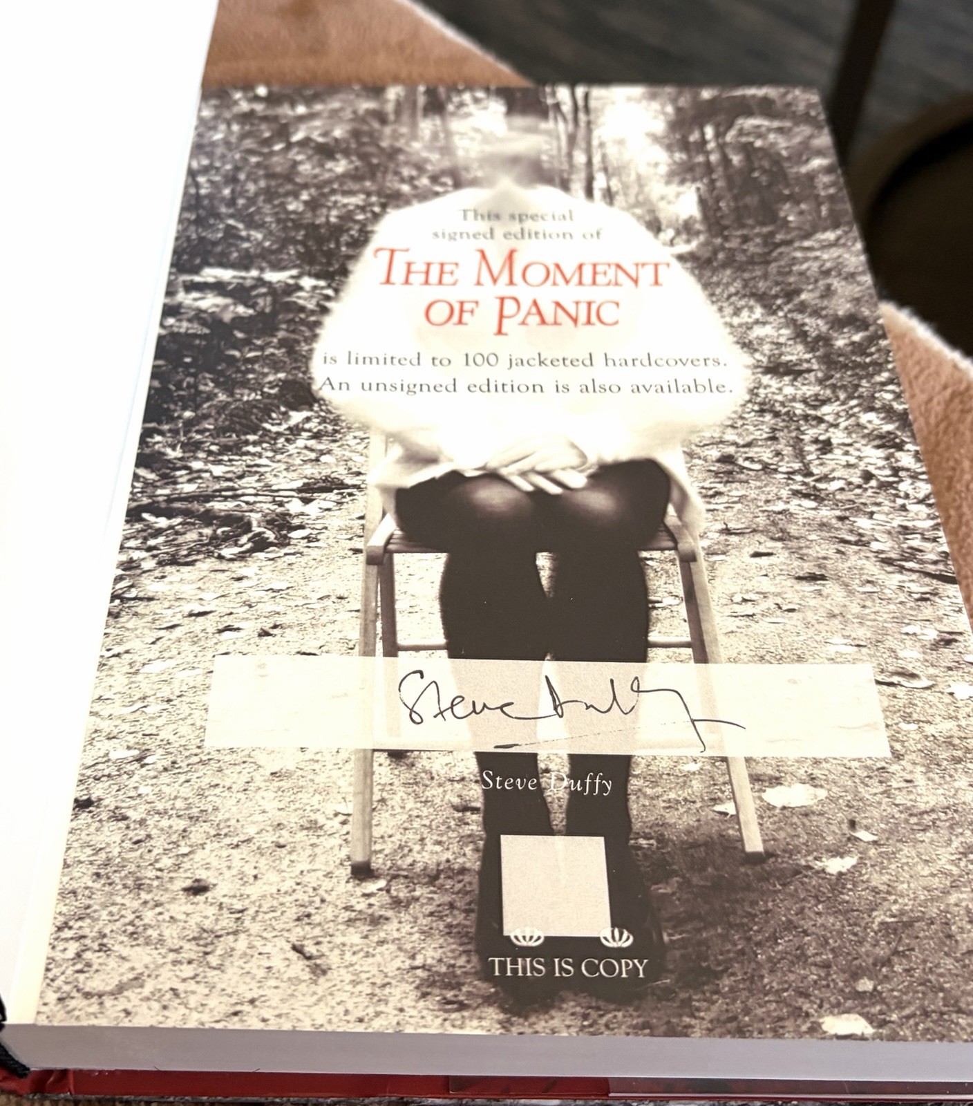 Steve Duffy THE MOMENT OF PANIC Very SCARCE HCDJ ONLY 100 SIGNED #’d None ebay
