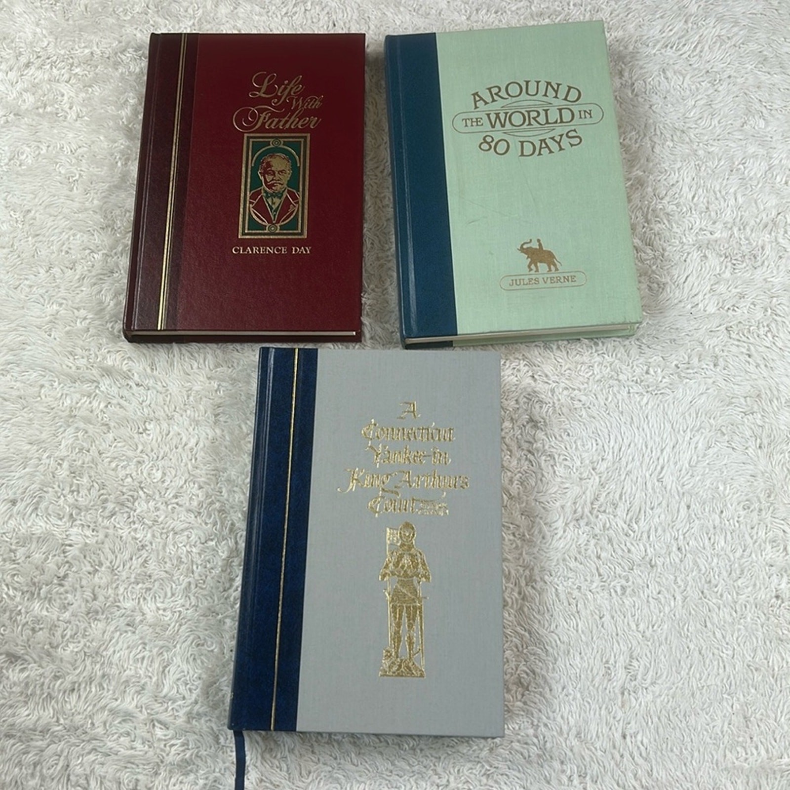 Lot of 3 Readers Digest Edition vtg books – Twain, Verne, Day HC GOOD