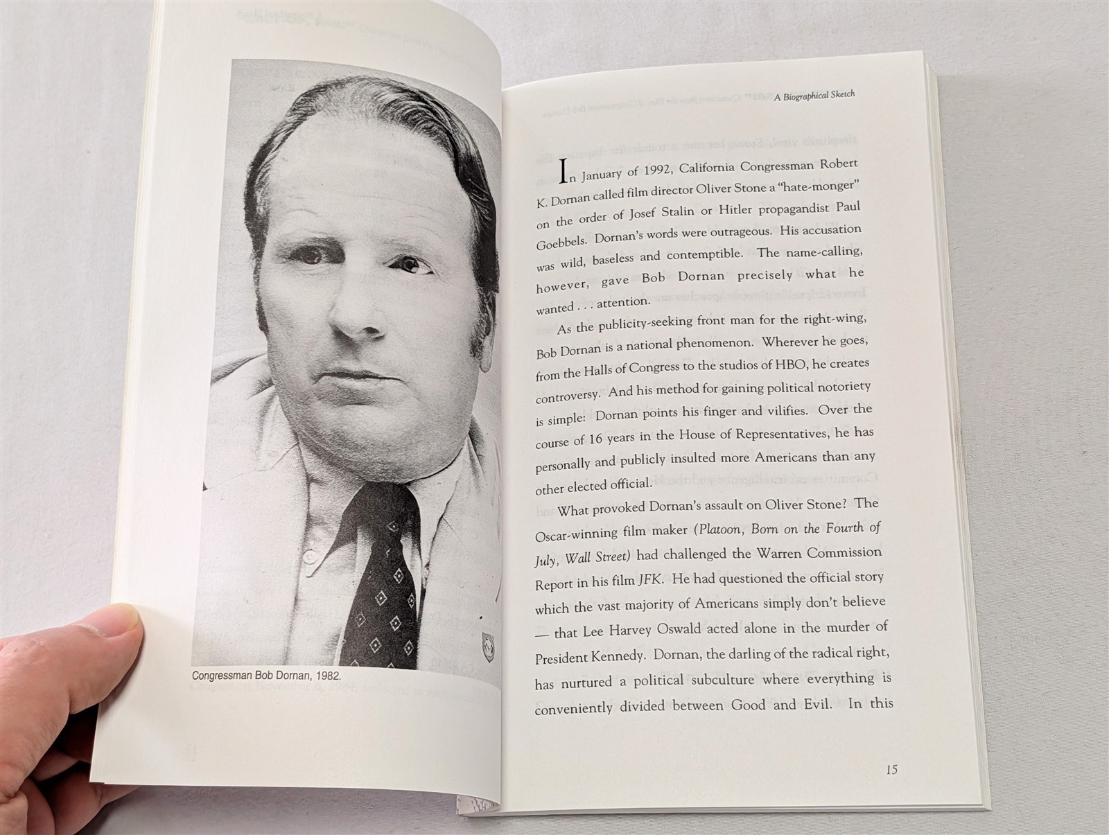 Shut Up Fg! Quotations Congressman Bob Dornan 1994 Book Oliver Stone Satire RARE
