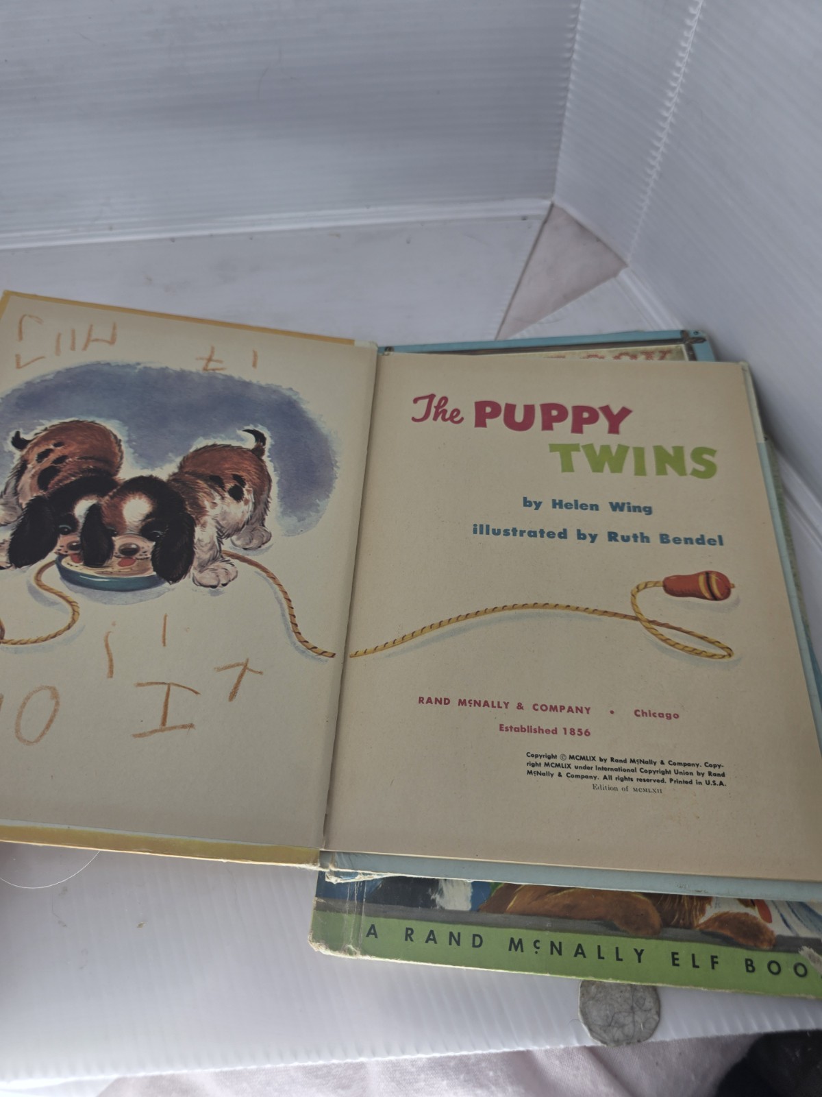 Vintage Rand McNally Elf Books Lot of 4 1950s 1960s Childrens Illustrated Retro