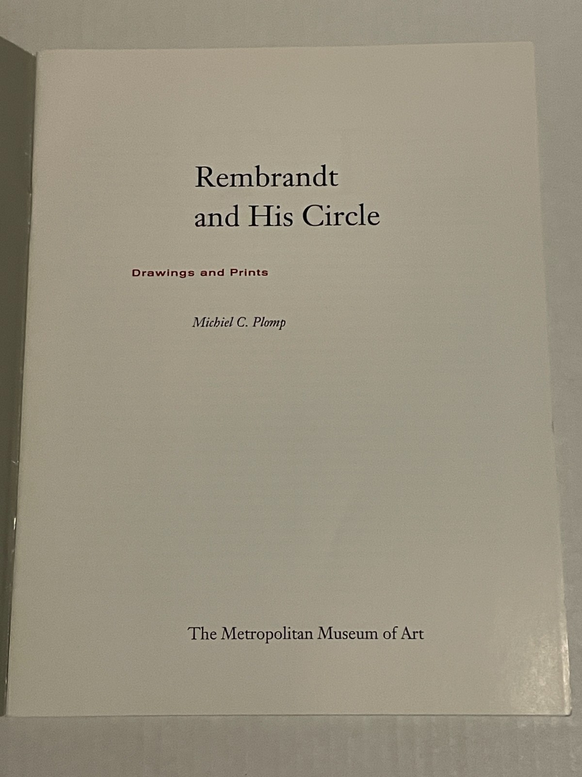 Rembrandt Art Catalog Lot of 2 – Met Museum & Rembrandt and the Bible