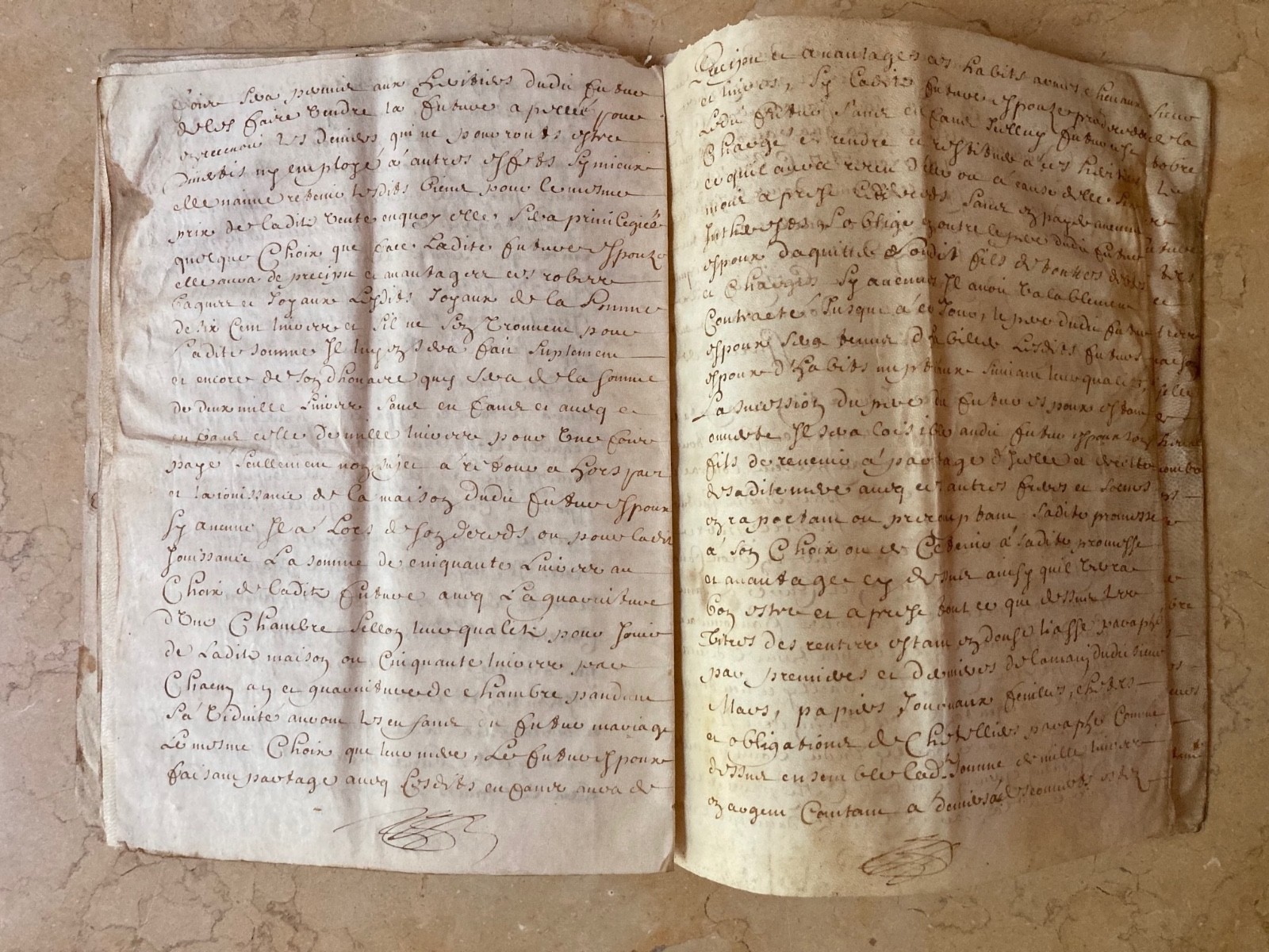 RARE! 1690’s FRENCH VELLUM MANUSCRIPT BOOKLET 24p BOURGES HEART TAX LOUIS XIV