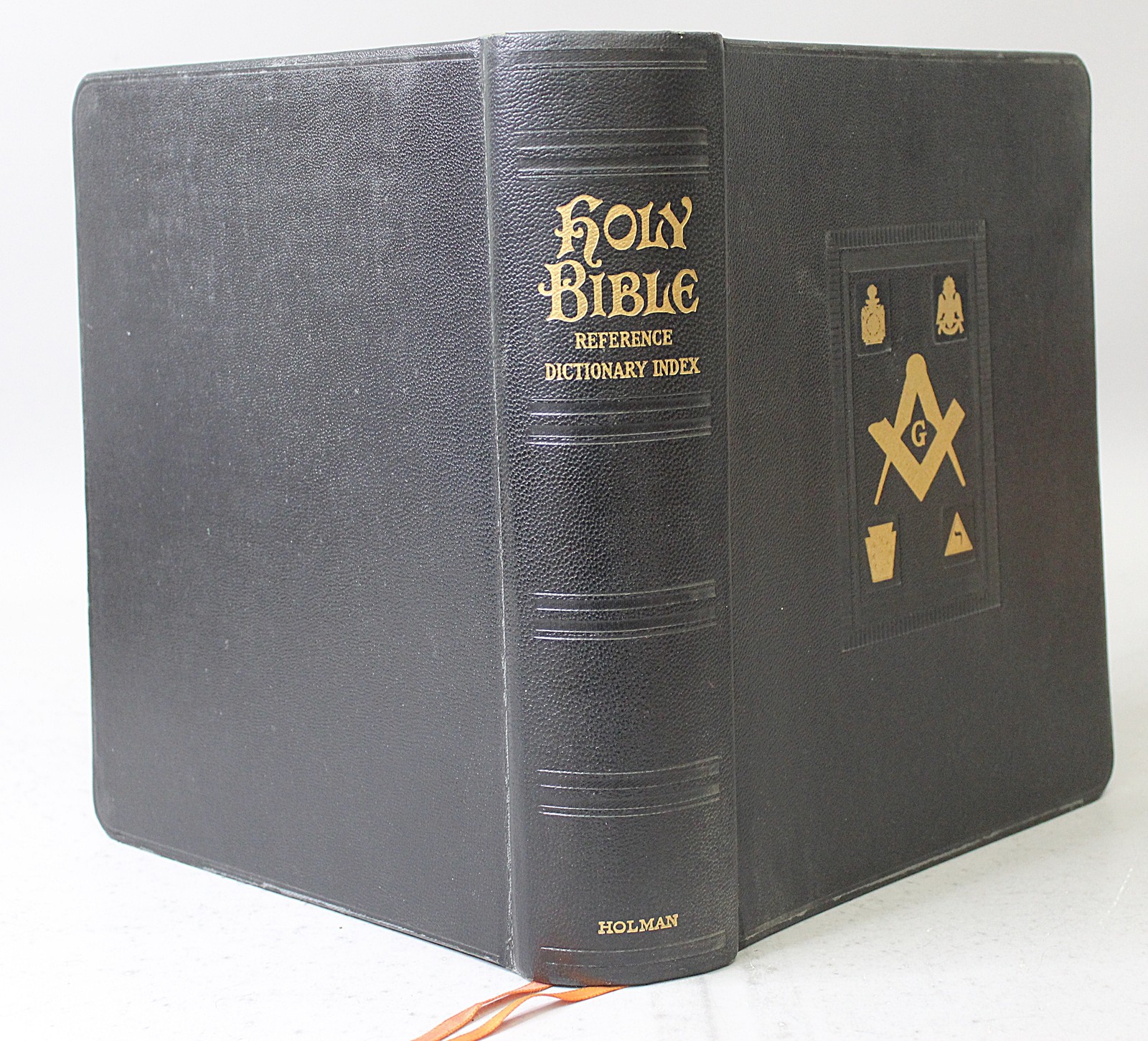 Antiquarian Holy Bible Masonic Edition A. J. Holman 1953 Gold Gilt Edges