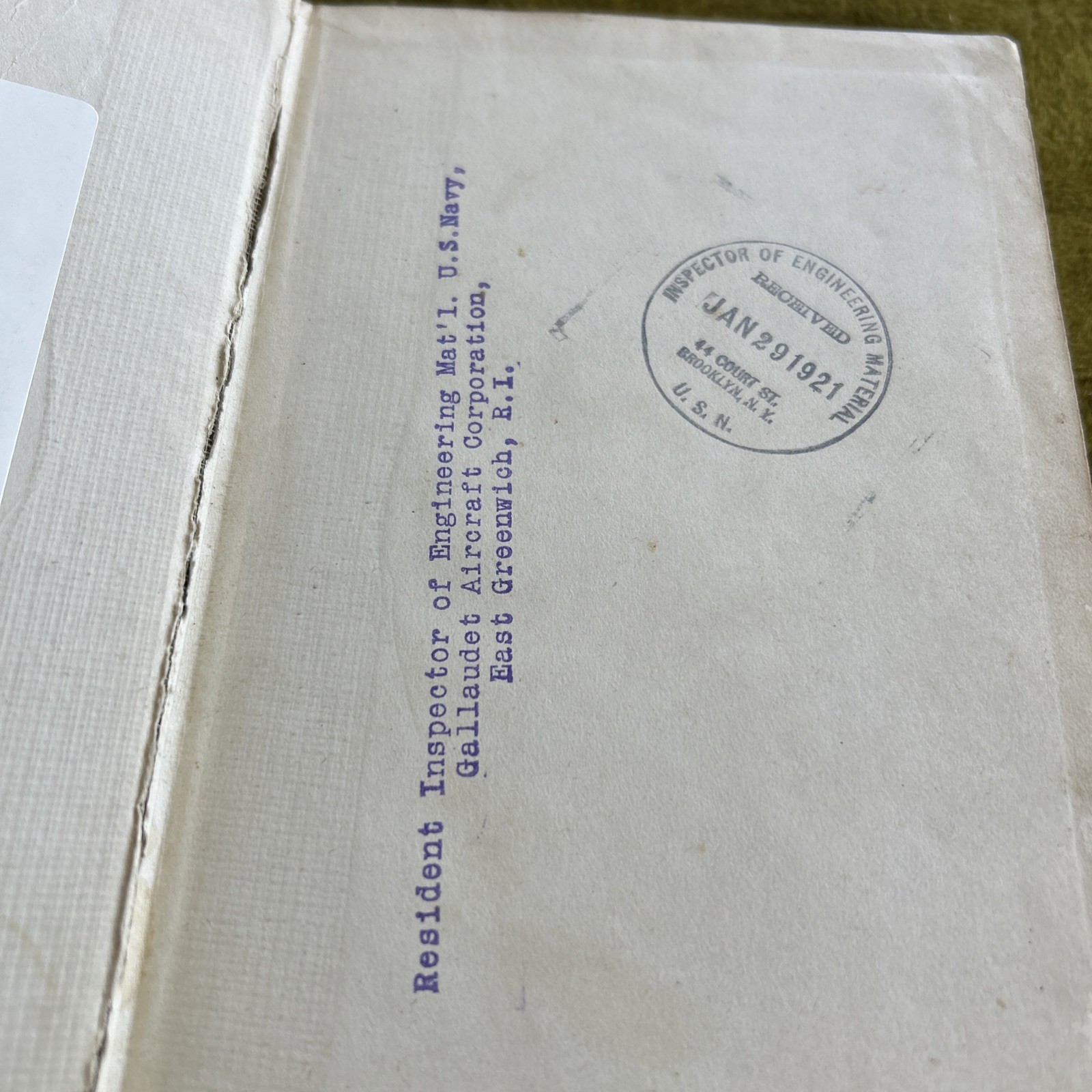 1918 Aircraft Mechanics Handbook by Fred Colvin McGraw Hill US Navy Copy