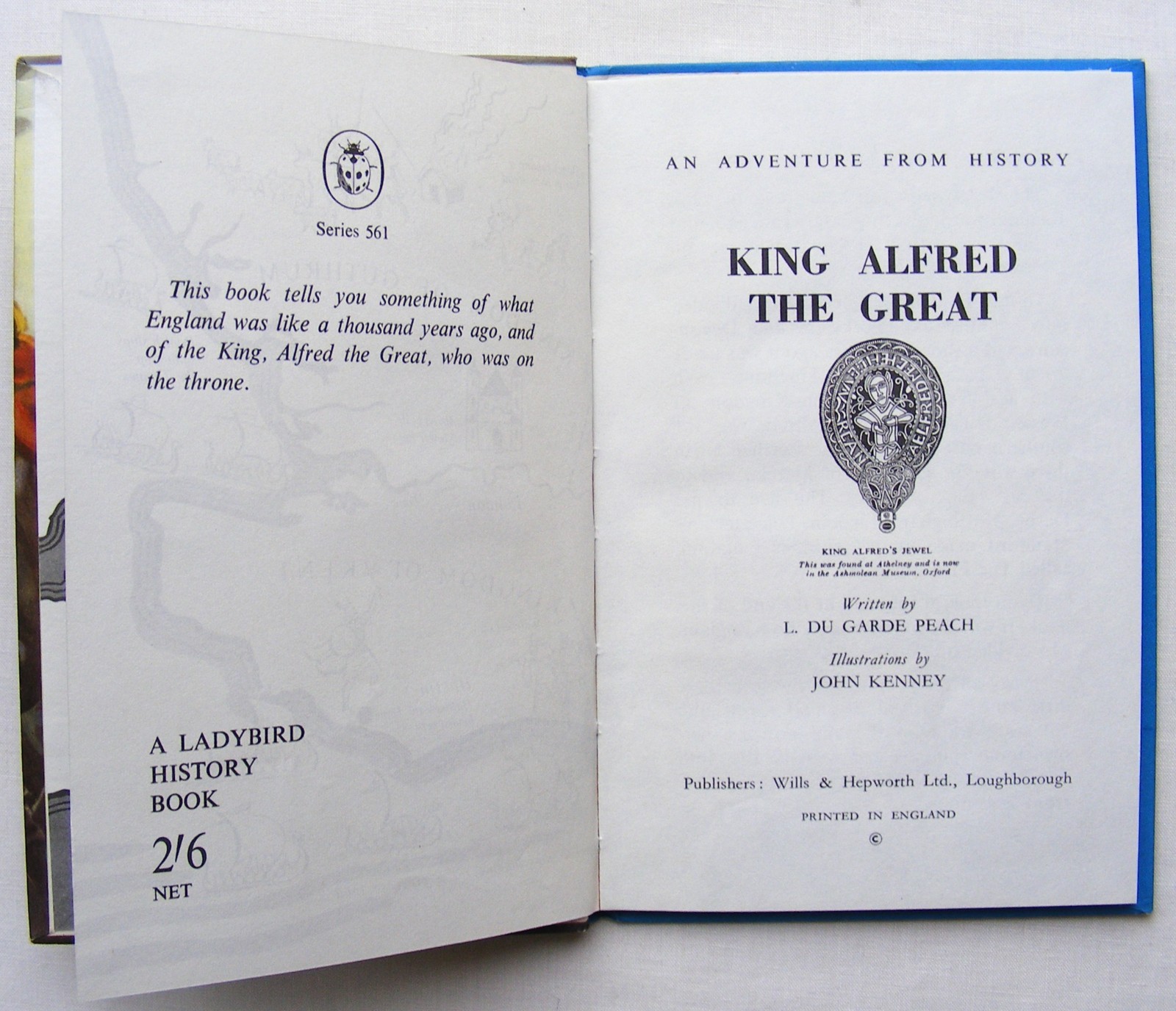 Vintage Ladybird Book – King Alfred the Great–History 561-VGC/Fine +FREE COVER+