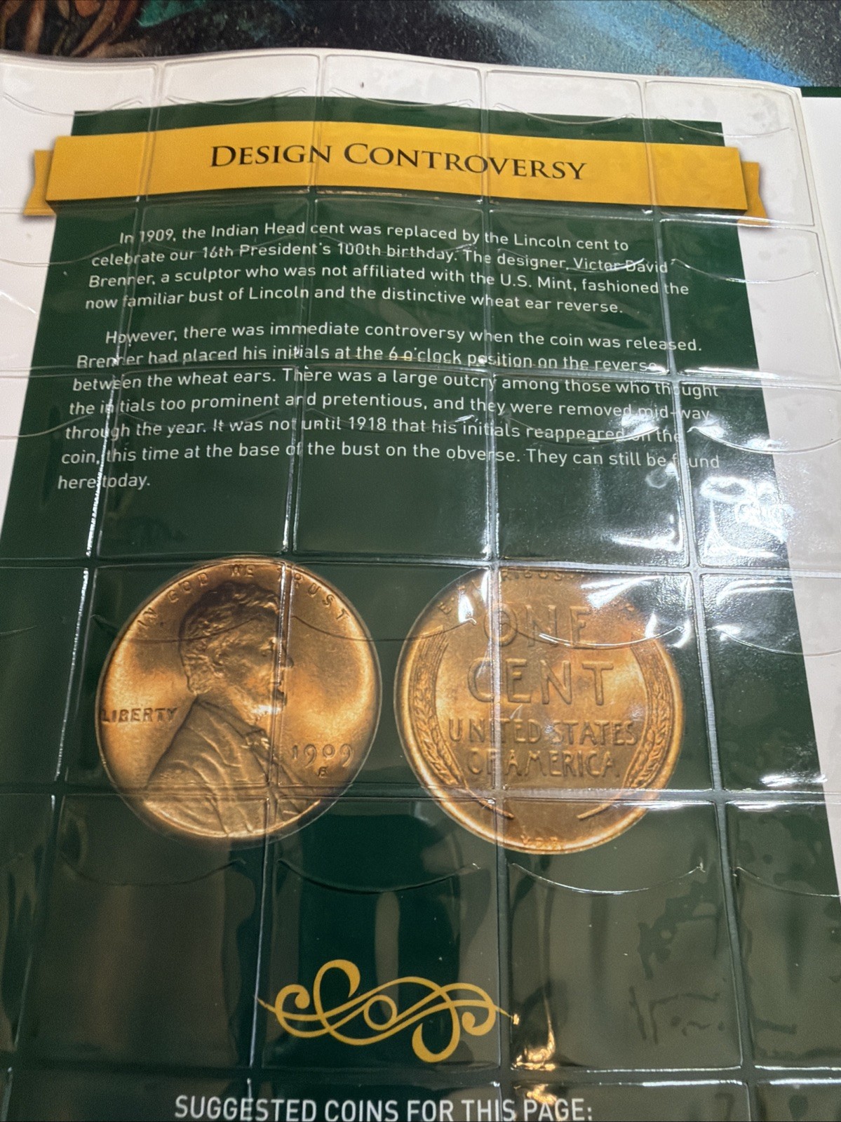 WARMAN’S PREMIUM LINCOLN CENT ALBUM – Hardcover *Excellent Condition*