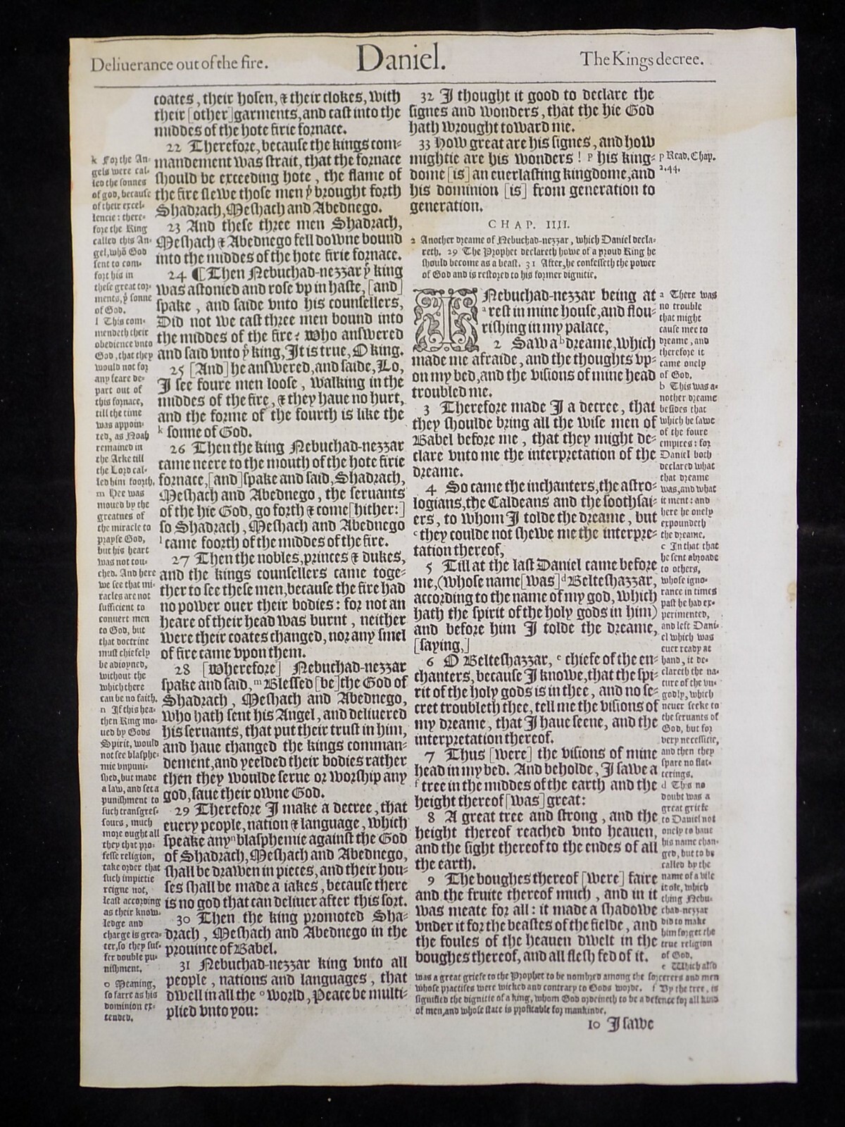 1583 Noblest Geneva Bible Folio- Book of DANIEL- YOU PICK