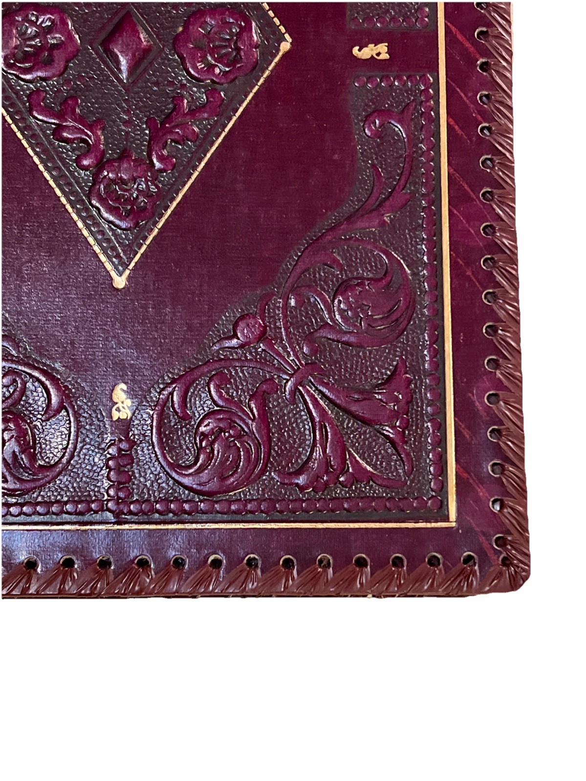 Antique Victorian Era Embossed Leather Book cover