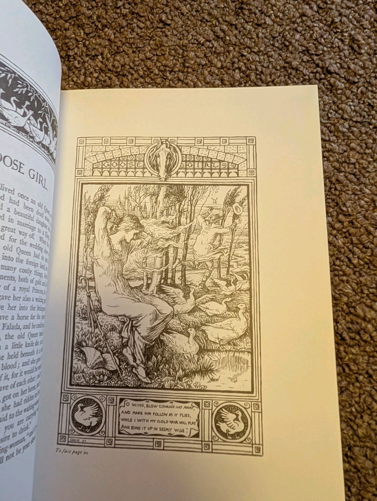 Household Stories of the Bros. Grimm VTG HC DJ 1882/1979 Facsimile Fairy Tales