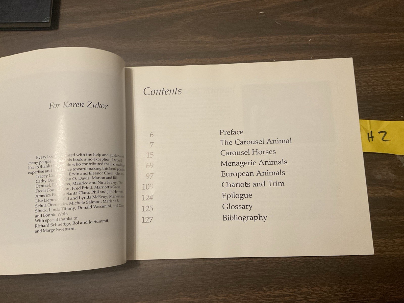 1987 The Carousel Animal, PB Book, Used, H2