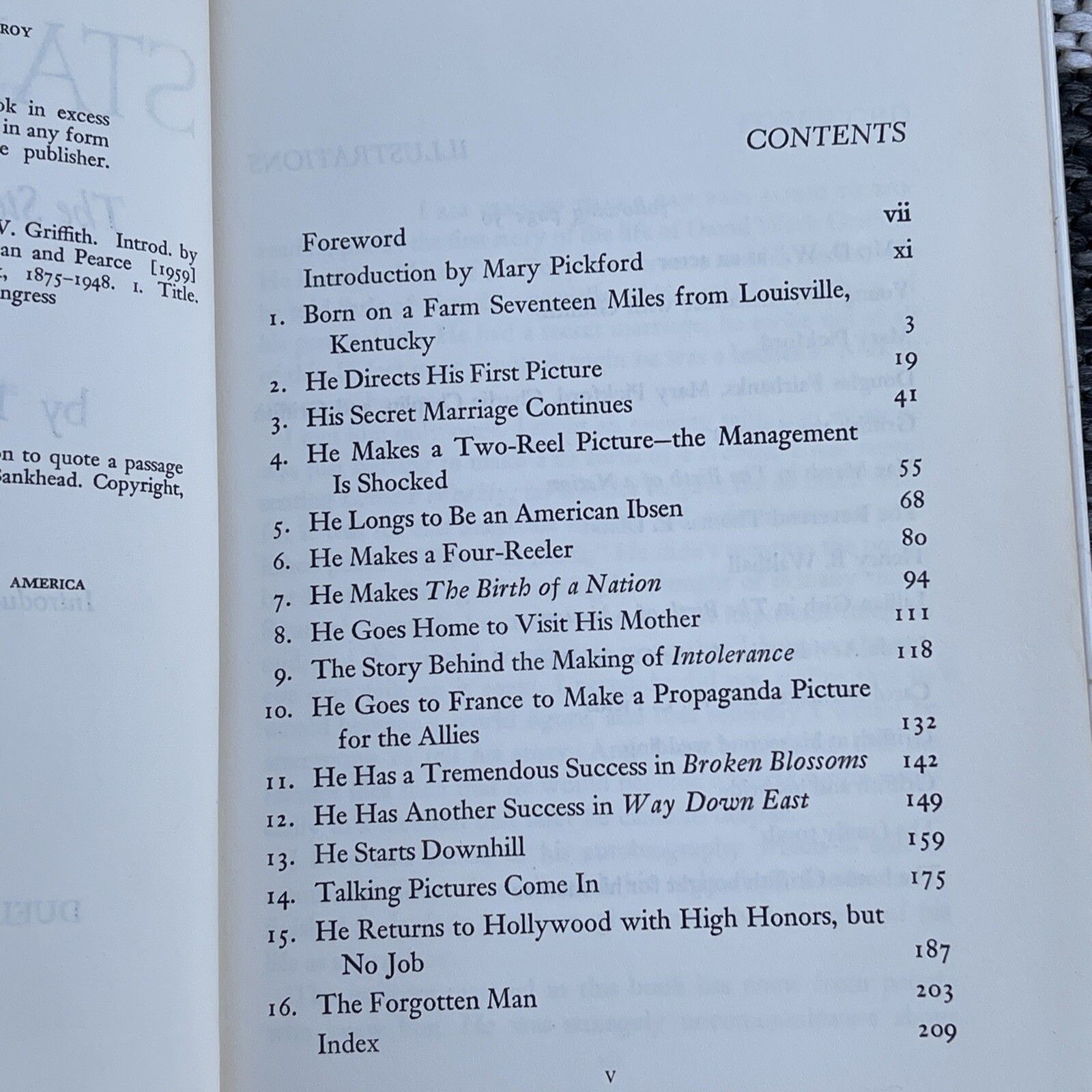 Star Maker The Story of D. W. Griffith 1959 Homer Croy 1st Edition Ex Libris
