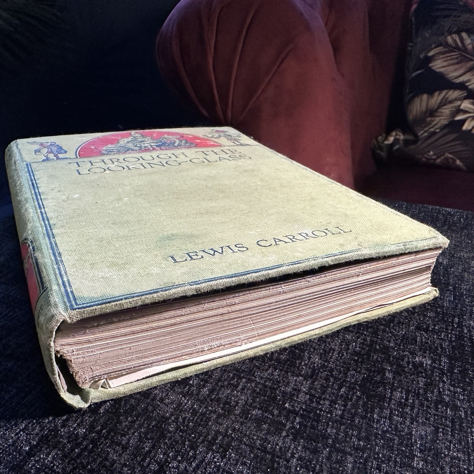 1934 Through The Looking Glass Lewis Carroll Macmillan Hardback SPARES REPAIR