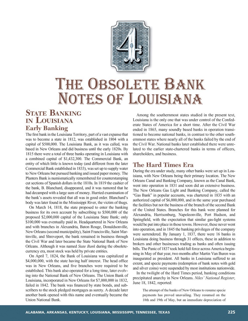 Whitman Encyclopedia of Obsolete Paper Money Volume 7 South US Atlantic states