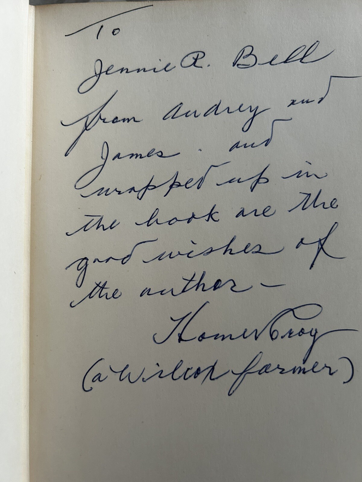 Our Will Rogers by Homer Croy INSCRIBED, 1953 hardcover