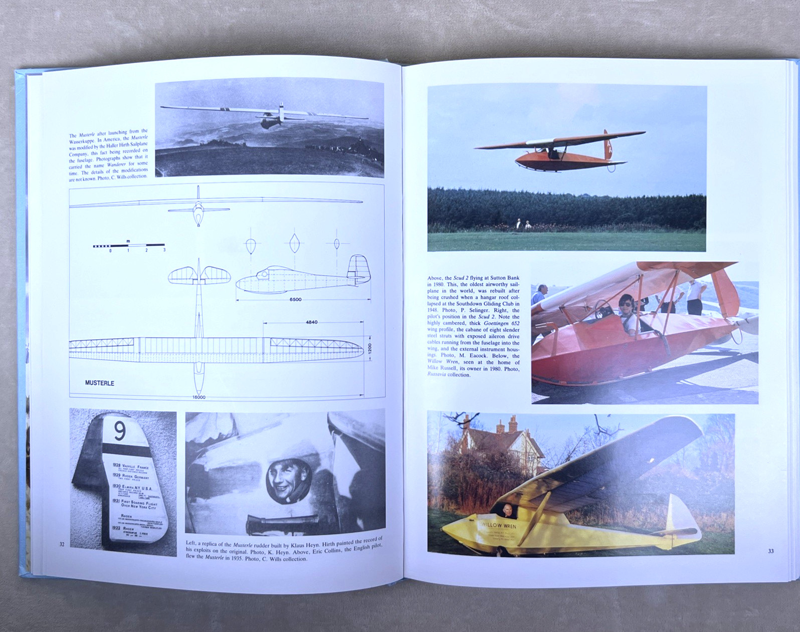 The World’s Vintage Sailplanes 1908-45 Martin Simons Kookaburra Aviation Gliders