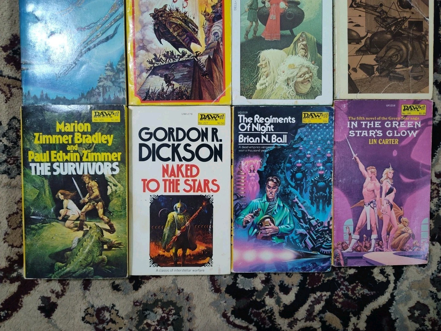 Vintage Sci-Fi Fantasy Paperback Book Lot 15 DAW Ace Bradbury Andre Norton