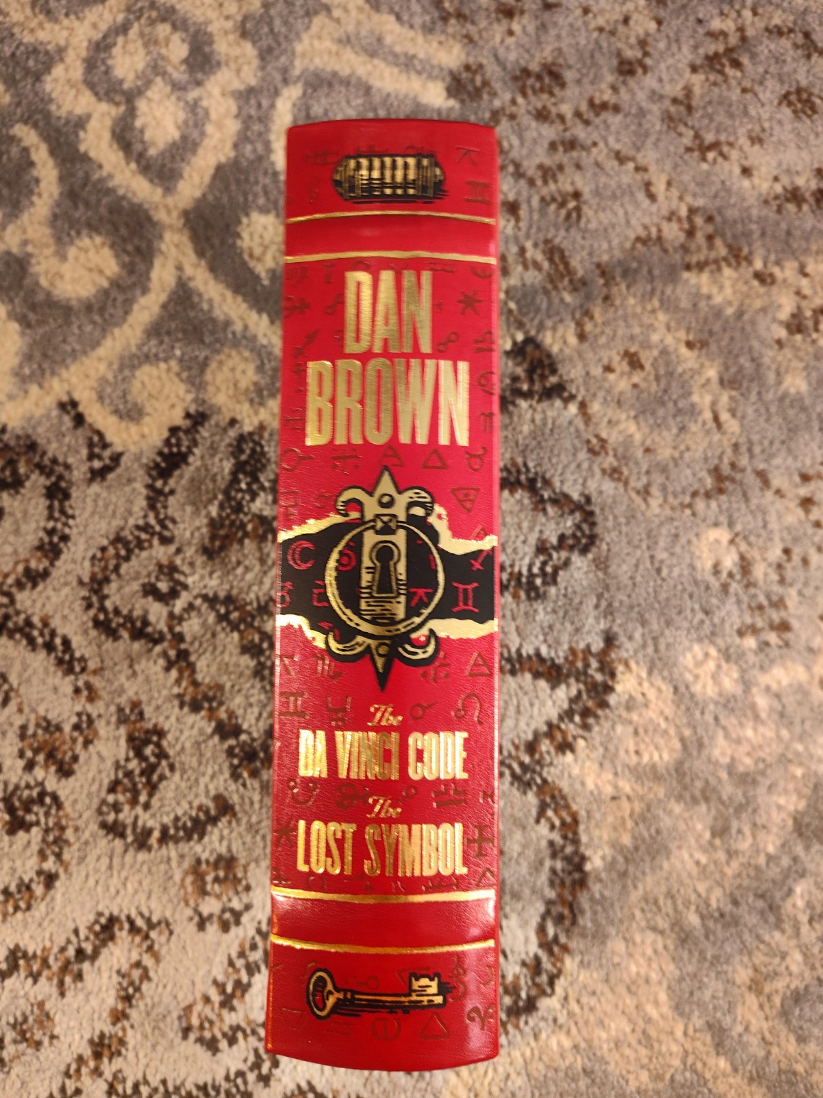 The Da Vinci Code & The Lost Symbol Barnes & Noble Collectible Red Leather Bound